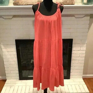 #213 Michael Kors Beautiful Coral Sundress Size Large